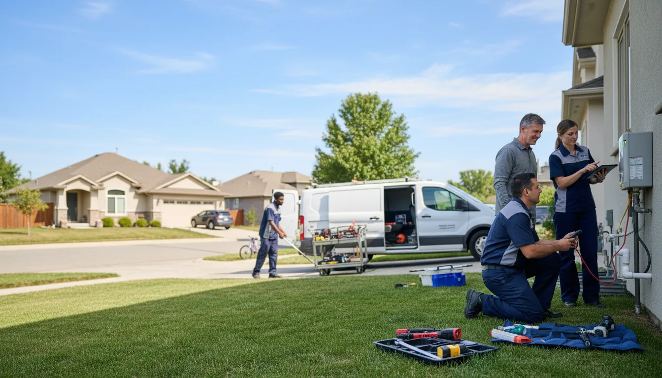 Tankless water heater service in Varina, IA